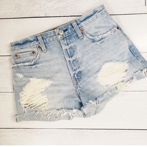 Abercrombie & Fitch High Waisted Jean Shorts